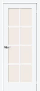 Межкомнатная дверь Прима-11.1 White Silk BR5536