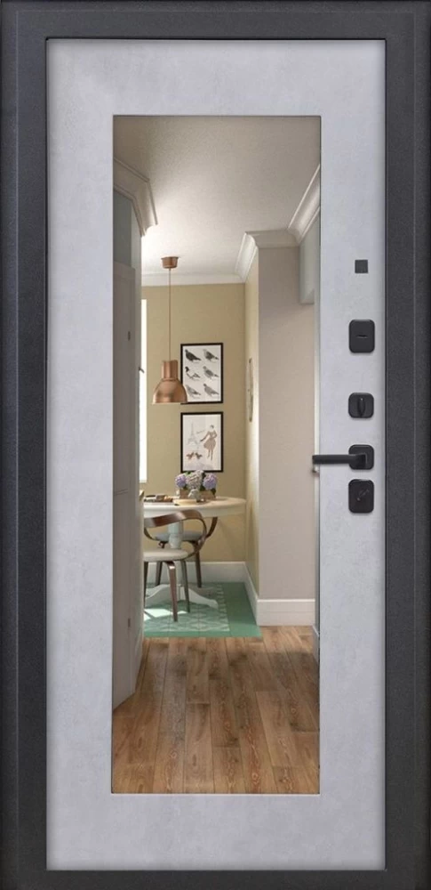 Входная дверь ДвериПРО Аура ФЛЗ-603 Бетон снежный DPRO196697 внутренняя сторона