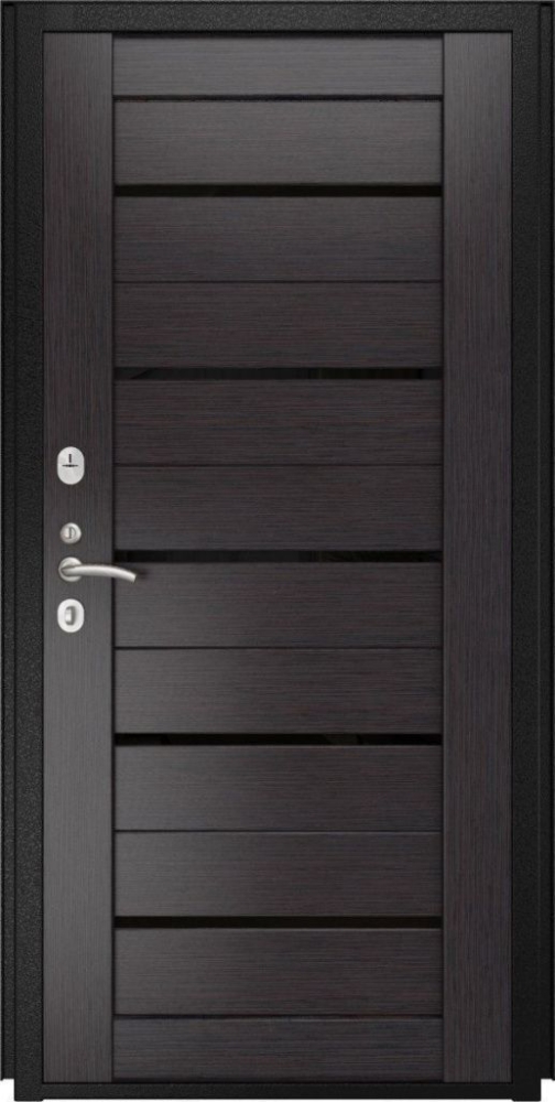 Входная дверь ДвериПРО Модель L-49 СБ-1 (лак.черное, 16мм, венге) DPRO195832 внутренняя сторона