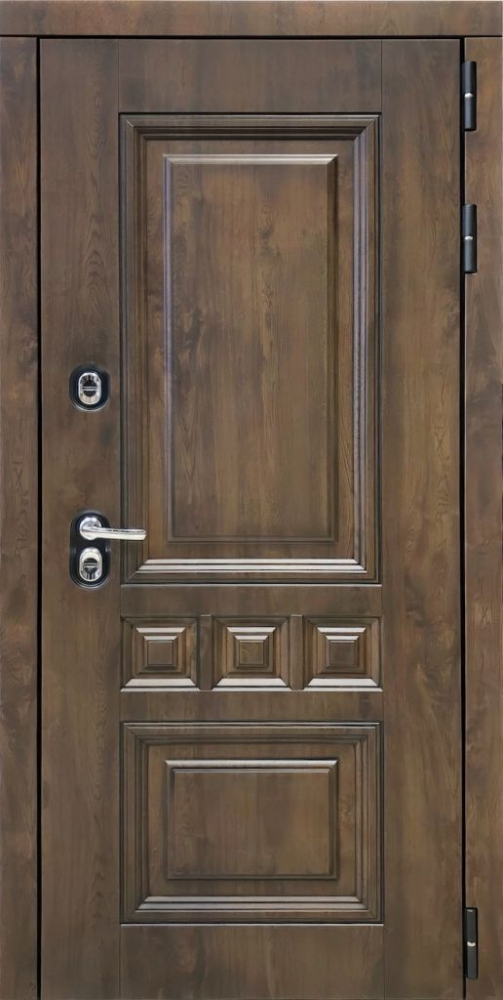 Входная дверь ДвериПРО Аура ФЛ-701 (10мм, дуб шоколад) DPRO196571 внешняя сторона